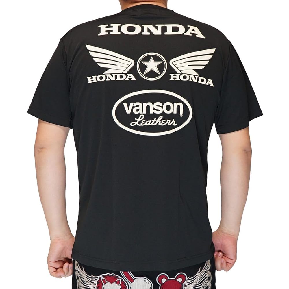 新品バンソンvanson✖️HONDAホンダコラボ　 最高デザイン　Tシャツ　L VANSON バンソン ホンダ コラボ バイカー アメカジ トップス